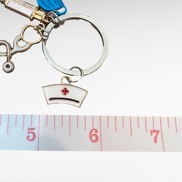 Nurse Keychain with Blue Mask - Picture 6 of 10